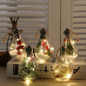 Light Bulb Baubles Ornament Christmas Ball Wholesale
