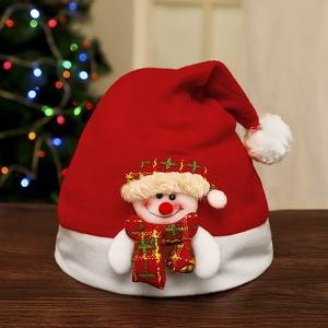 Božićna kapa s izvezenim rogovima, odrasli, djeca, veleprodaja kape Djeda Božićnjaka