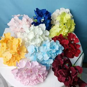 27 stykker kunstig hortensia blomster bryllup blomsterarrangement væg
