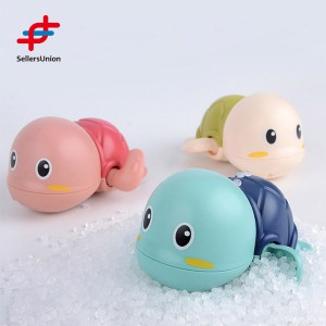 Kaplumbağa banyo oyuncakları kurmalı dalgıç banyo oyuncak yüzme yüzen kaplumbağa çocuklar için