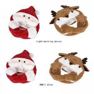Christmas Hats Moving Ears Deer Toy Hat Santa Claus Hat Christmas Gift