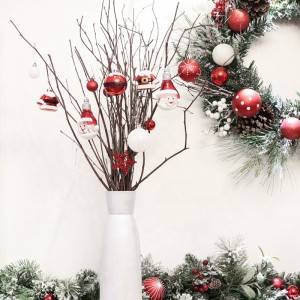 70kom crveno-bijeli ukras za božićno drvce