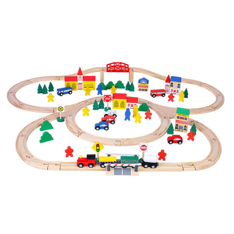 OEM China Procurement Agent - Wholesale Kids Educational Toys 100pcs Wooden Building Blocks Track Toy Car Racing Set Toy Game for Promotion – Sellers Union