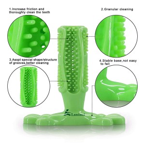 Toothbful Dog Stick Dog Teeth Care Cleaning Massager Rubber Pet Chew Toy