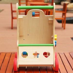 New Arrival მრავალფუნქციური ხის პატარა ბავშვის ფეხით სათამაშოები Wood Baby Learning Walker Montessori საგანმანათლებლო სათამაშოები იყიდება