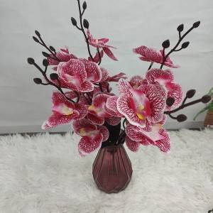 5 Fork Phalaenopsis Decorative Plastic Flower Wedding Flowers