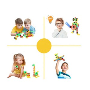 Popular Style 105pcs Building Block Toys STEM Educational Toys Construction Building Blocks Kit for Children