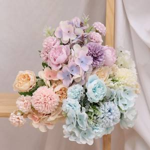 7 galvas peonijas mākslīgo ziedu kāzu ziedu dekorēšana