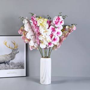 9 Декоративен букет од вештачки лажни цвеќиња Phalaenopsis
