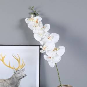 9 Phalaenopsis Decorative Fake Flowers Artificial Bouquet