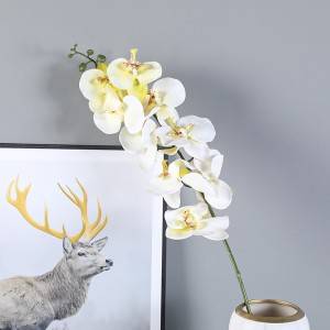 9 Phalaenopsis Decorative Fake Flowers Artificial Bouquet