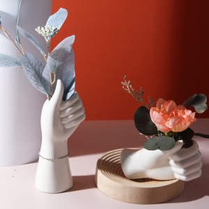 Керамическая ваза для человеческого тела, цветочная композиция, ваза для рук