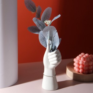 Human Body Ceramic Vase Flower Arrangement Arm Vase