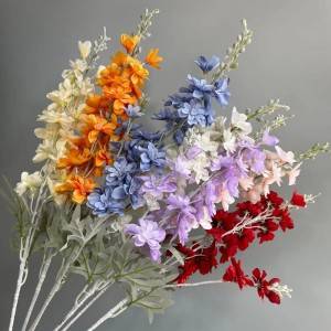 Hurtownia sztucznych kwiatów Delphinium z dwoma rozwidlonymi dekoracjami duszpasterskimi