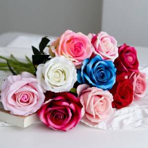 Изкуствени цветя Сватбени консумативи Розови цветя Фалшиви цветя Декорация за дома