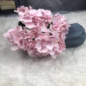 Artificial Flowers 5 Hydrangea Wedding Hand Bouquet Silk Flowers