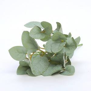 Изкуствени цветя Зелени растения Сватбена украса Листа 5 вилици Парични листа