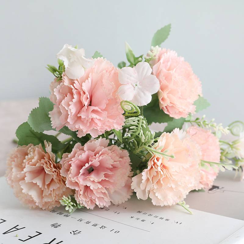 OEM/ODM Factory Procurement Outsourcing Yiwu - Decorative Artificial Flowers Wholesale 7 Carnation Fake Flowers – Sellers Union