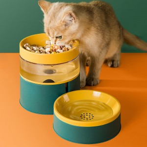 Colorful otomatis Feeder Bowl Bowl Water Bowl Kucing Dog Bowl