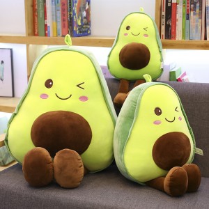 Avocado Pillow Plush Toy Fruit Cloth Doll საბითუმო