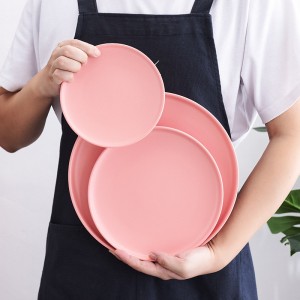 Ceramic Western Food Disc Pizza Pan Tableware Baking Pan Wholesale