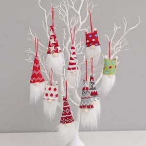 Christmas Decoration Ball-Pointed Hat Faceless Doll Pendant