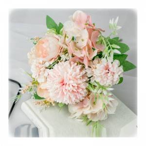 Venda por xunto de fermosas flores artificiales de hortensia