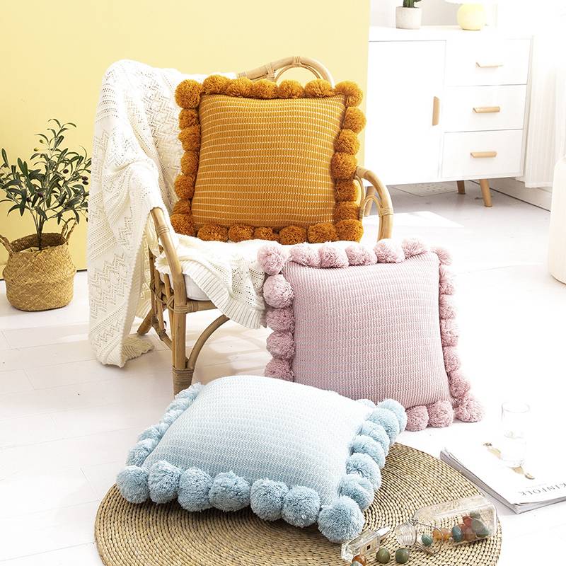 Special Design for Yiwu Factory Sourcing - Big Ball Knit Pillow Mats Sofa Home Decoration Wholesale – Sellers Union
