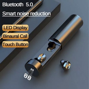 Bluetooth Wireless TWS Headset Headphone Earphone with Power Bank Microphone Wholesale