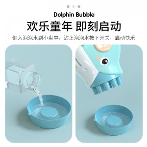 Ten Porous Dolphins Bubble Machine Electric Bubble Gun Toys
