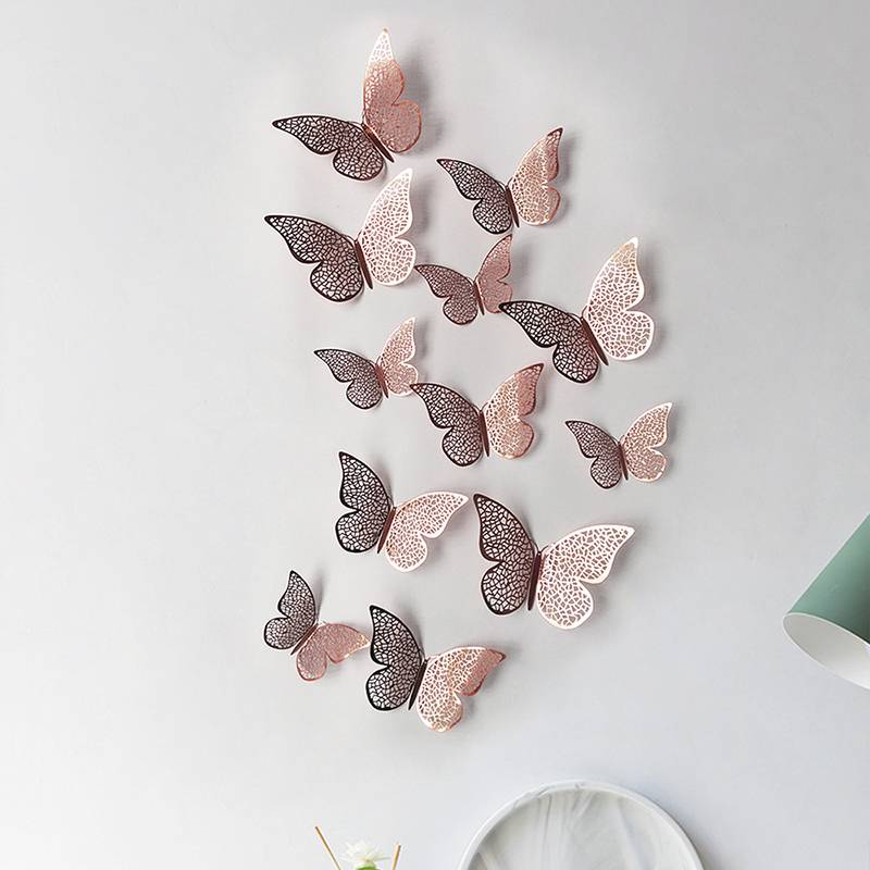 Short Lead Time for Yiwu Logistics Agent - 3D Hollow Paper Butterfly Wall Sticker Wedding Decoration Wholesale – Sellers Union