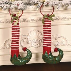 Christmas Ornament Cartoon Elf Foot Ornaments