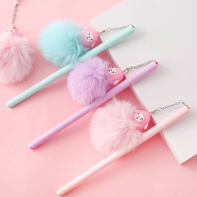 OEM manufacturer Toys Buying Agent - Alpaca Hair Ball Cute Gel Pen Cartoon School Stationery – Sellers Union