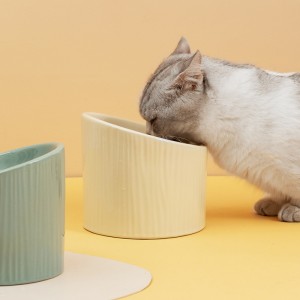 Ceramic Cat Bowl Protects Cervical Vertebravel Dog Bowl Pet Bowl Wholesale