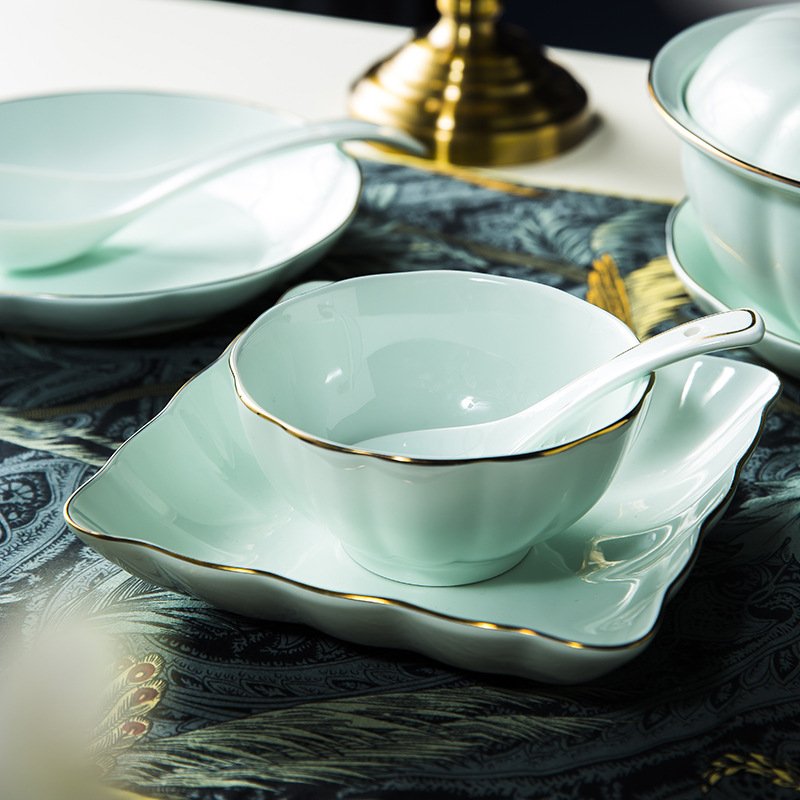 Super Purchasing for Inspection Provider China - Ceramic Tableware Dishes Set Gold Sides Dishes Wholesale – Sellers Union