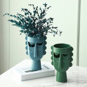 Ceramic Vase Home Decor Flower Arrangement Face Vase Wholesale