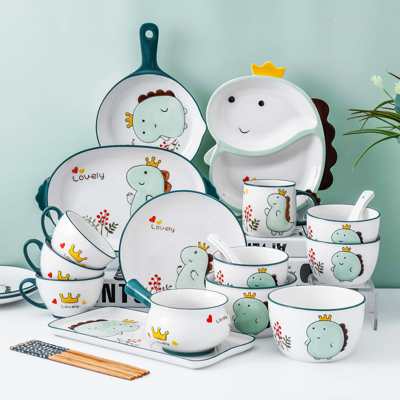 Hot-selling Agencia de compra - Cartoon Dinosaur Park Ceramic Bowl Children Tableware Wholesale – Sellers Union