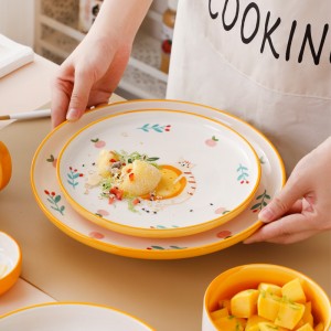 Cartoon Children’s Tableware Lace Salad Bowl Household Dishes Set