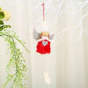 Christmas Angel Plush Doll Christmas Tree Pendant Qurxinta Jumlo