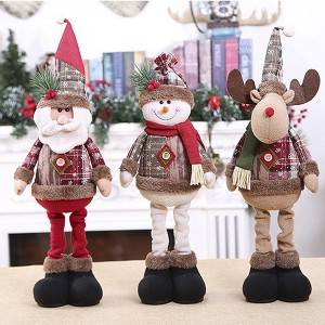 Mapambo ya Krismasi Dolls za Krismasi Elk Mapambo ya Snowman