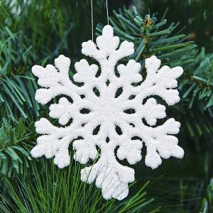 Mặt dây chuyền Giáng sinh Bông tuyết trang trí cây thông Noel