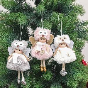 Christmas Plush Angel Girl Doll Christmas Tree Pendant