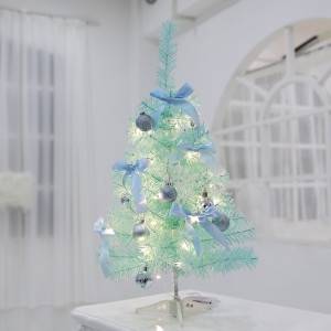 9 Feet Artificial Warm Led Light Ornament Blue Christmas Trees