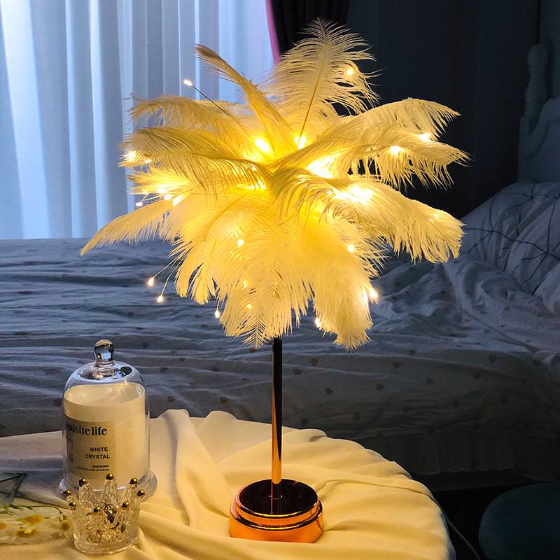 OEM manufacturer Toys Buying Agent - Feather Lamp Bedroom Furnish Lamp Decoration Light – Sellers Union