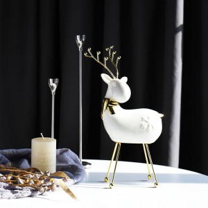 Keramički ukrasi Dekoracija stola Željezni jeleni Božićni rukotvorini