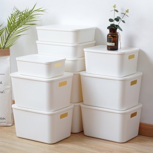 Desktop Storage Box Storage Basket Plastic House ຂາຍສົ່ງຂາຍຍ່ອຍ