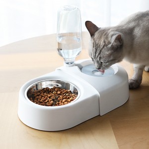 Bol para cans Bol para gatos Alimentador automático de auga potable por xunto