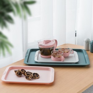 Fruit Plate Household Water Cup Tableware Double Drain Tray Wholesale