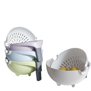Minimalist Style Kitchen Vegetable Fruit Washing Bowl Drain Basket China Wholesale