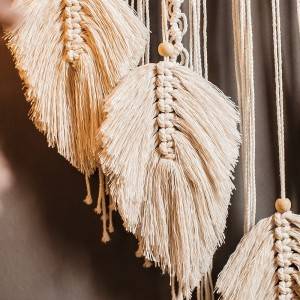Hand Woven Dream Catcher Macrame Feather Wall Hanging Decoration